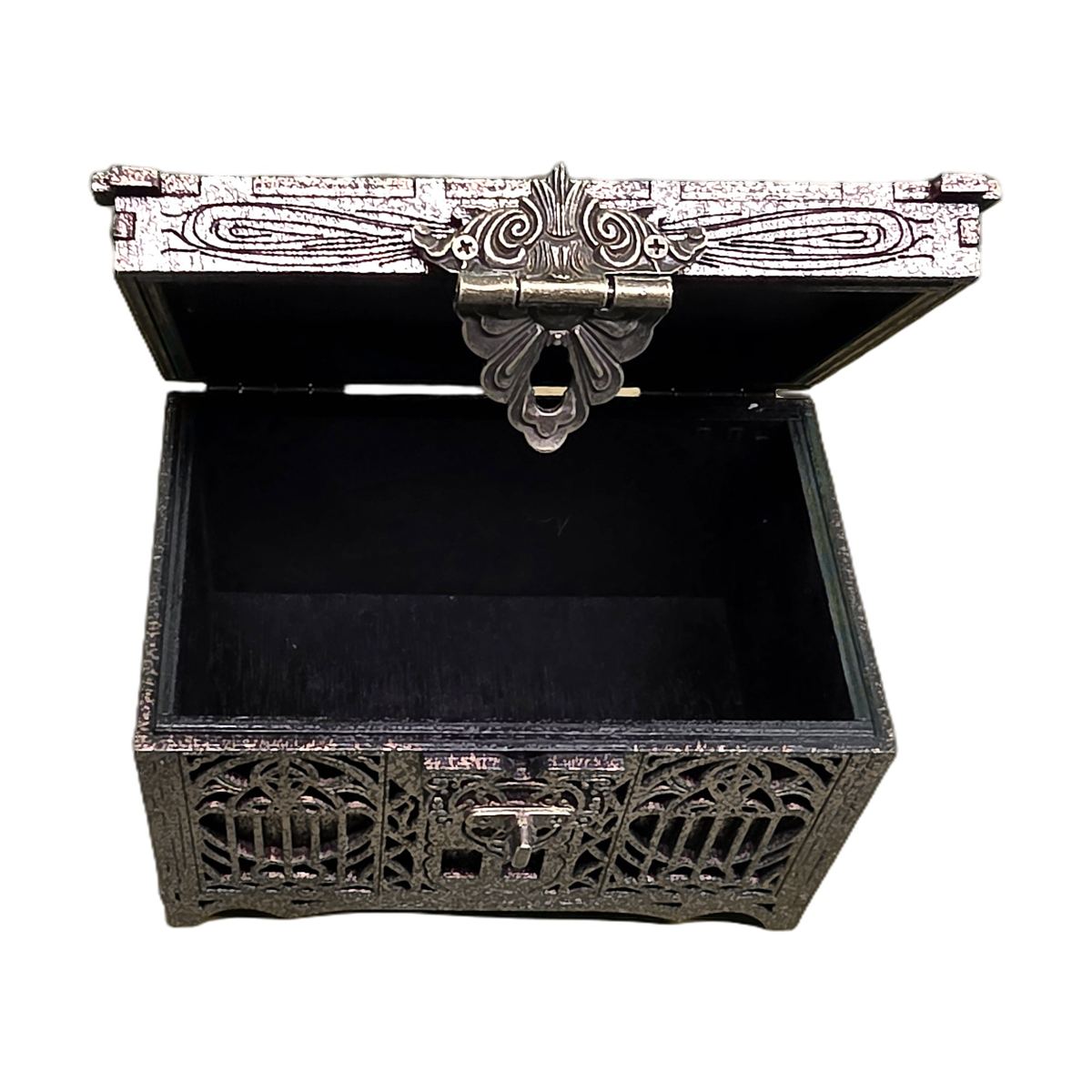 Gothic Pentagram Fretwork Chest