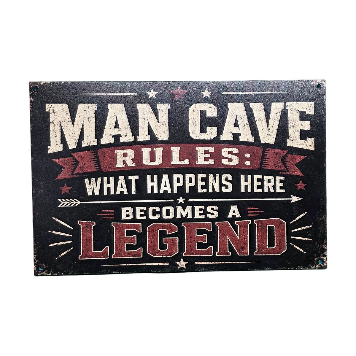 "Man Cave Rules" Sign