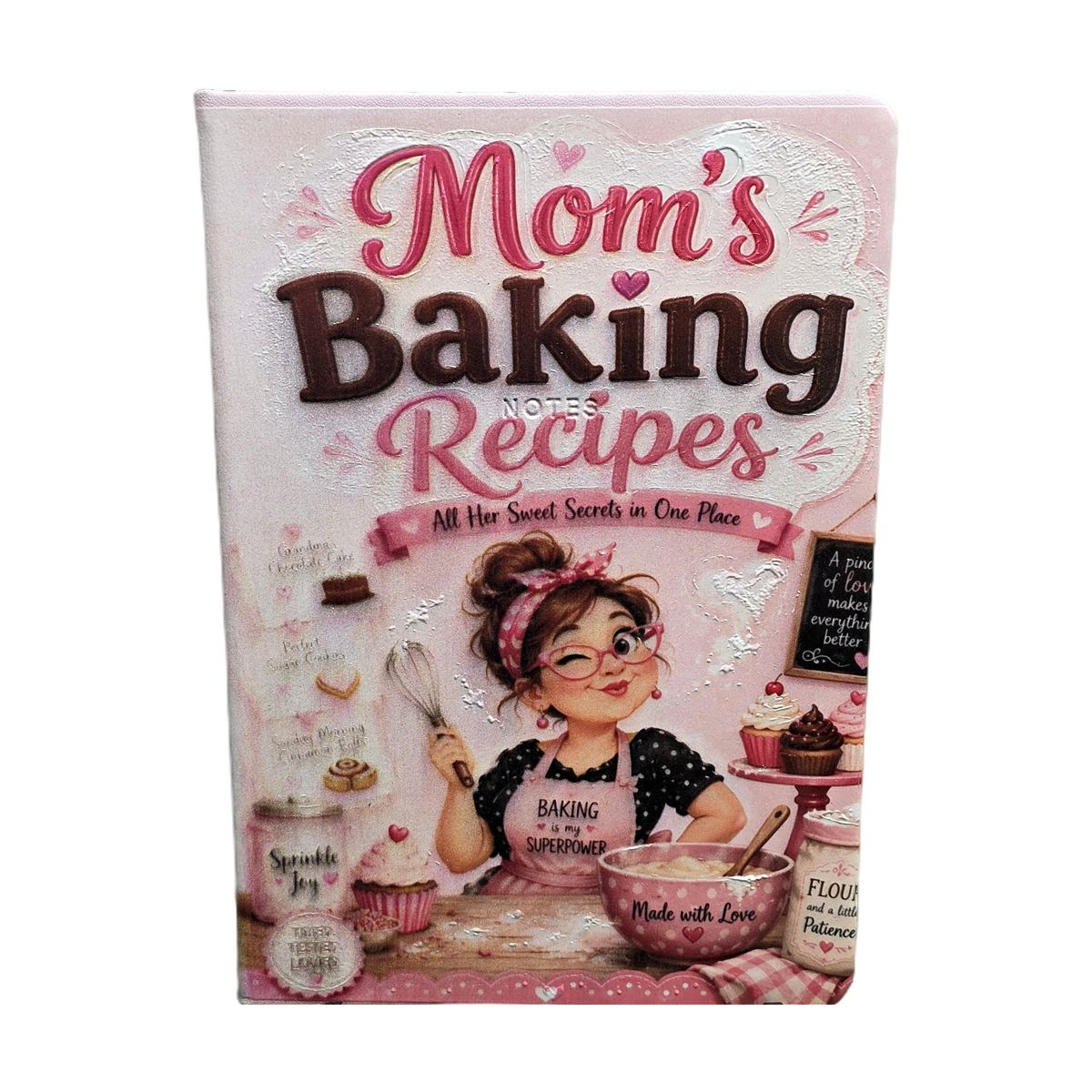 Mom's Baking Recipes A5 Blank Notebook