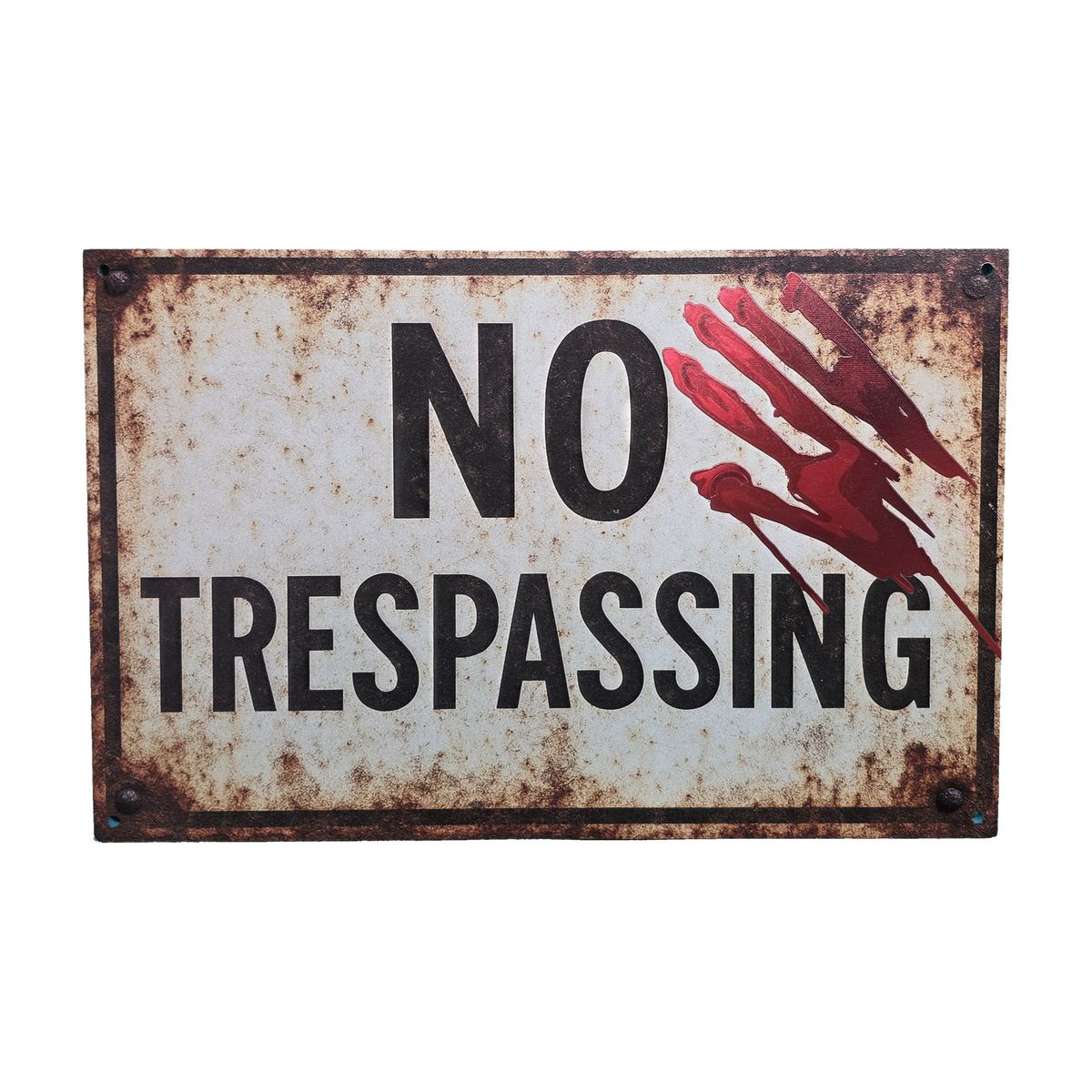 "No Trespassing" Claw Sign