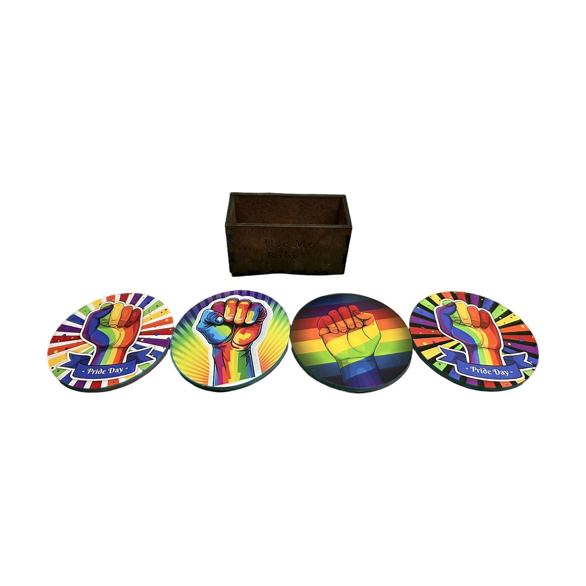 Pride Fist Coaster Set