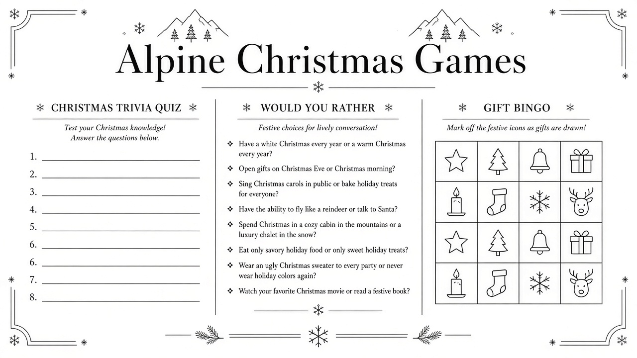 Alpine Christmas Games