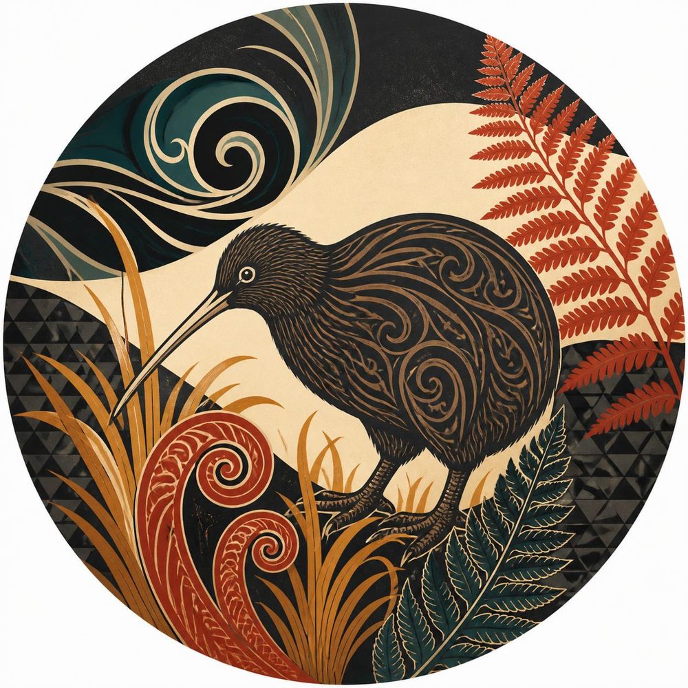 Aotearoa Koru — No. 3 Coaster