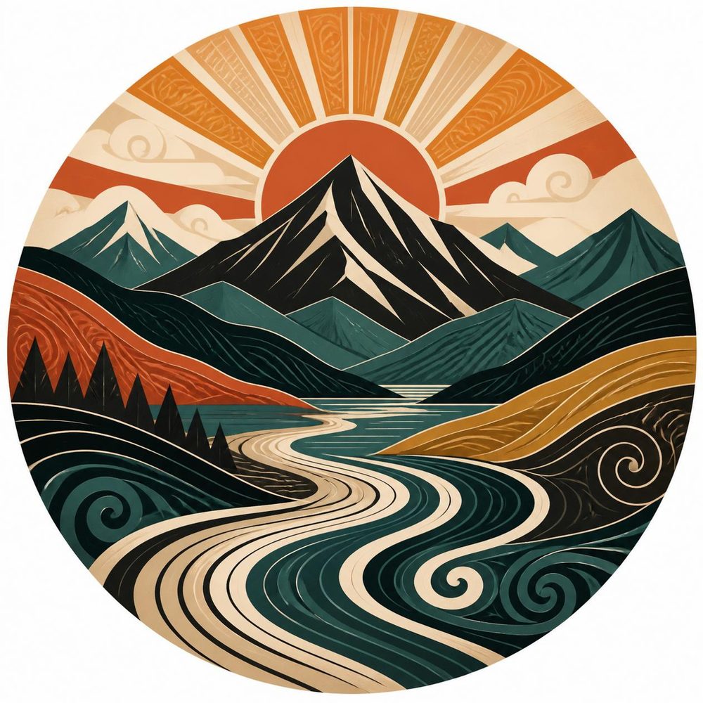 Aotearoa Koru — No. 4 Coaster