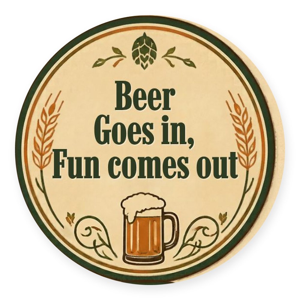 Bar Sayings — Vintage Cream — No. 2 Coaster