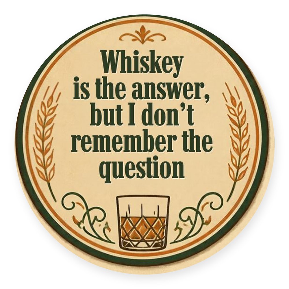 Bar Sayings — Vintage Cream — No. 3 Coaster