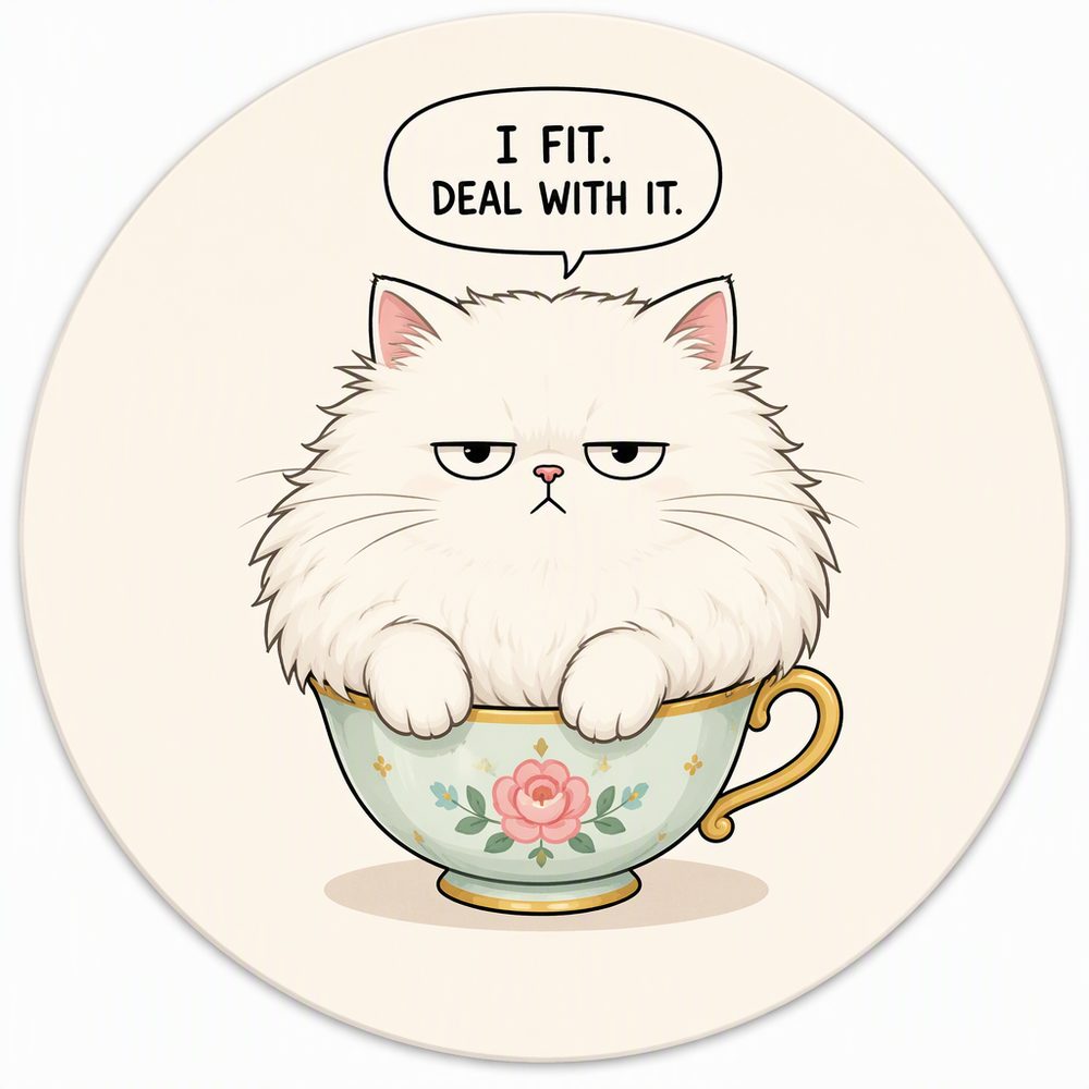 Cattitude 1 — No. 2 Coaster