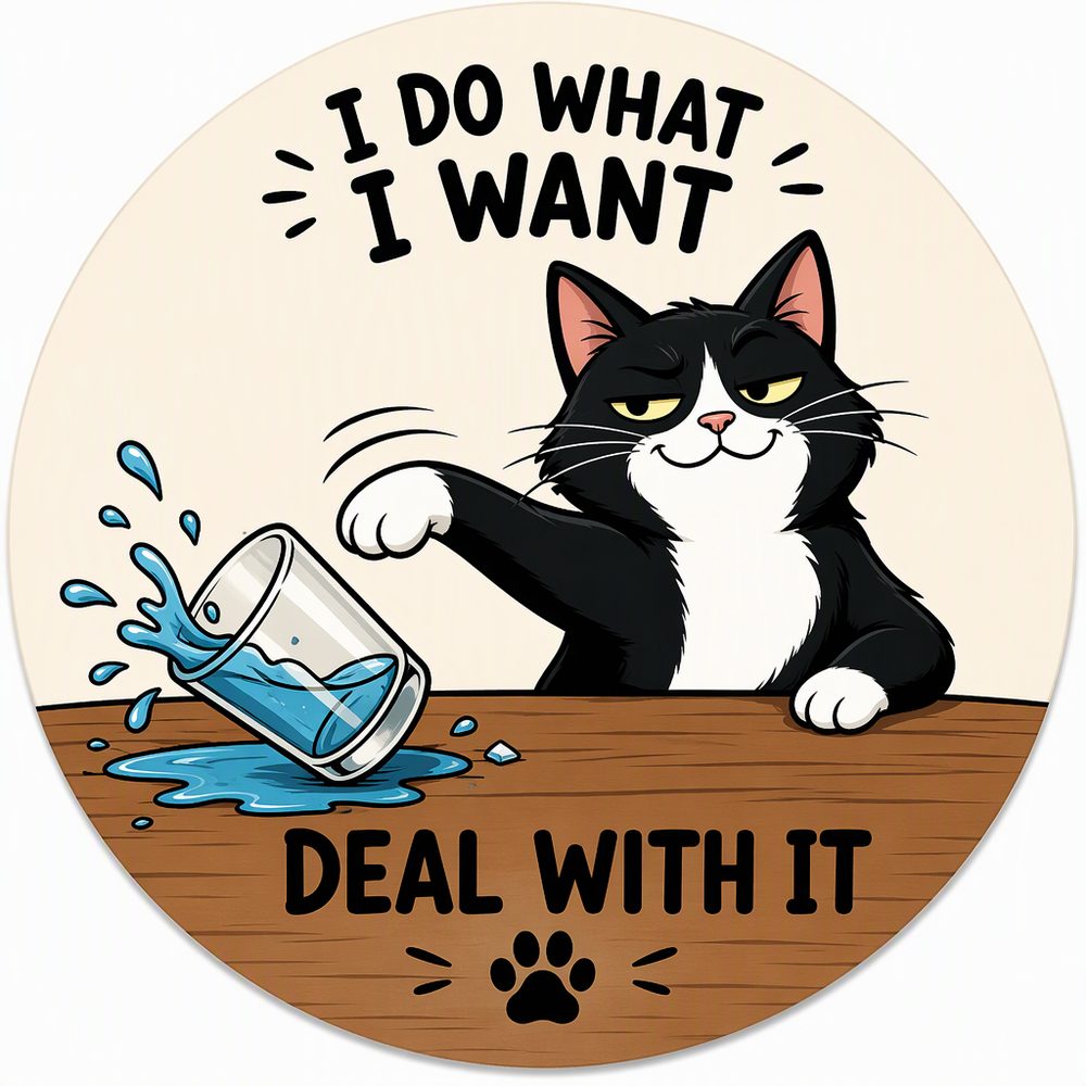 Cattitude 1 — No. 4 Coaster
