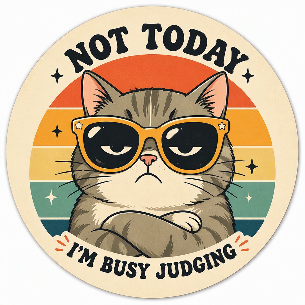 Cattitude 2 — No. 2 Coaster