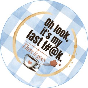 Cheeky Coffee Gingham — No. 1 Coaster
