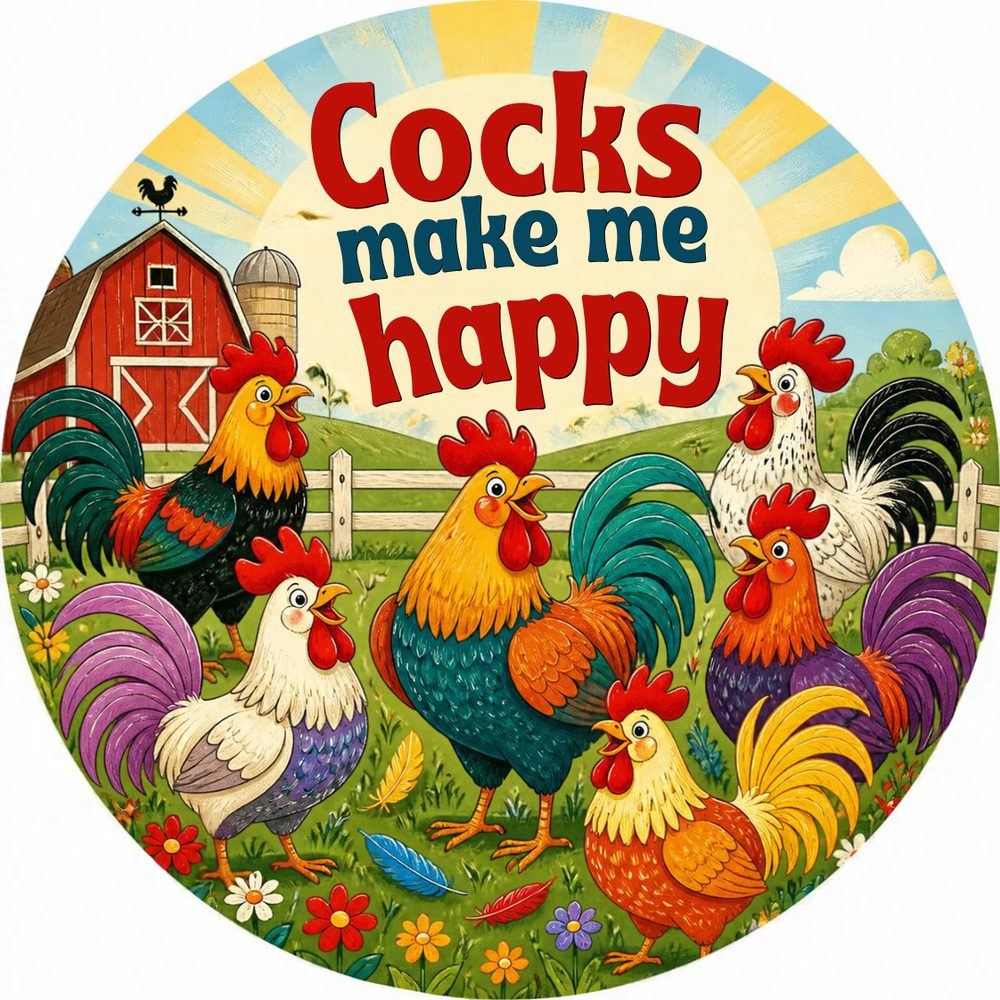 Cheeky Rooster Single No. 10 Coaster