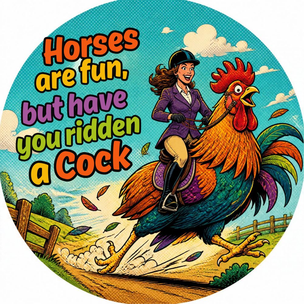 Cheeky Rooster Single No. 6 Coaster