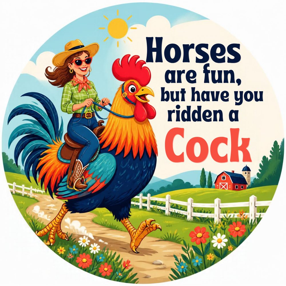 Cheeky Rooster Single No. 7 Coaster