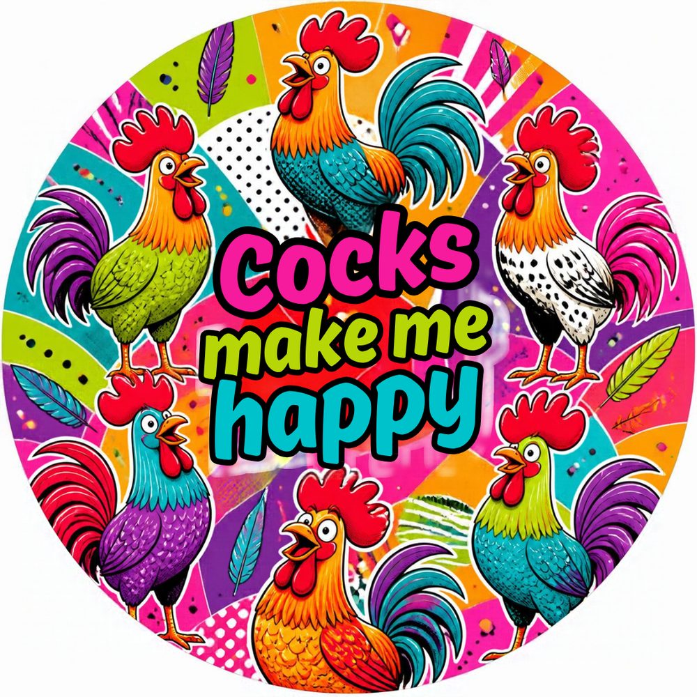 Cheeky Rooster Single No. 8 Coaster