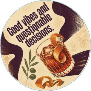 Cocktail Hour — No. 1 Coaster