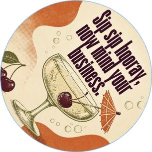 Cocktail Hour — No. 4 Coaster
