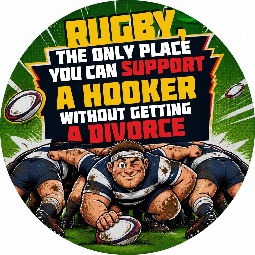 Rugby Set 1 — Rugby Hooker Coaster