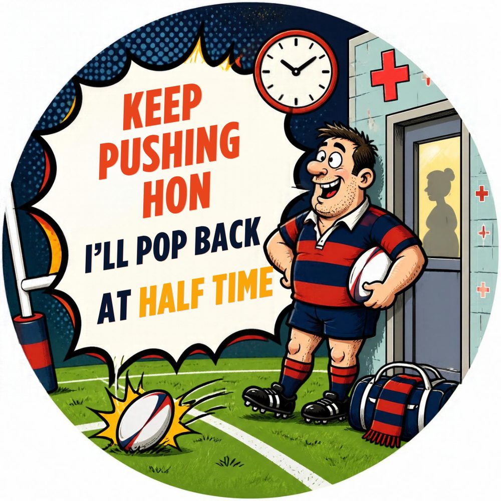 Rugby Set 2 — Rugby Maternity Coaster