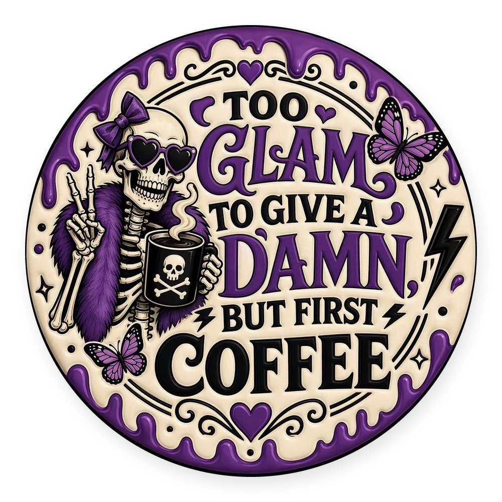 Skeleton Sass 1 — No. 4 Coaster