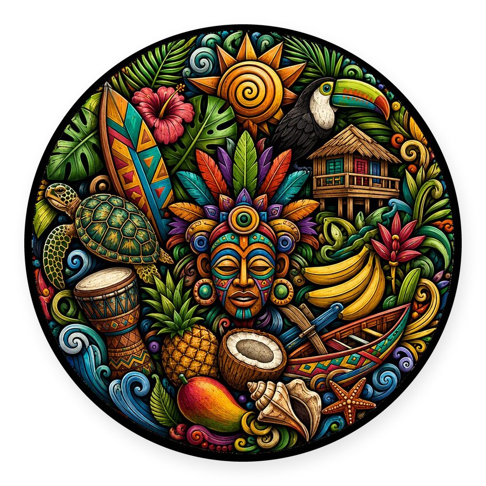Tropical Tiki 2 — No. 3 Coaster