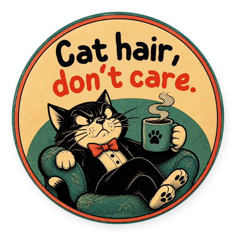 Tuxedo Coffee Cats — No. 3 Coaster