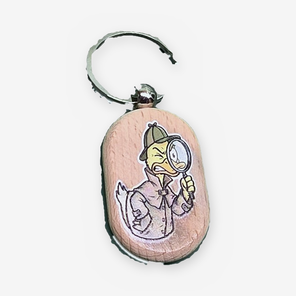 Detective Duck UV-Printed Keyring