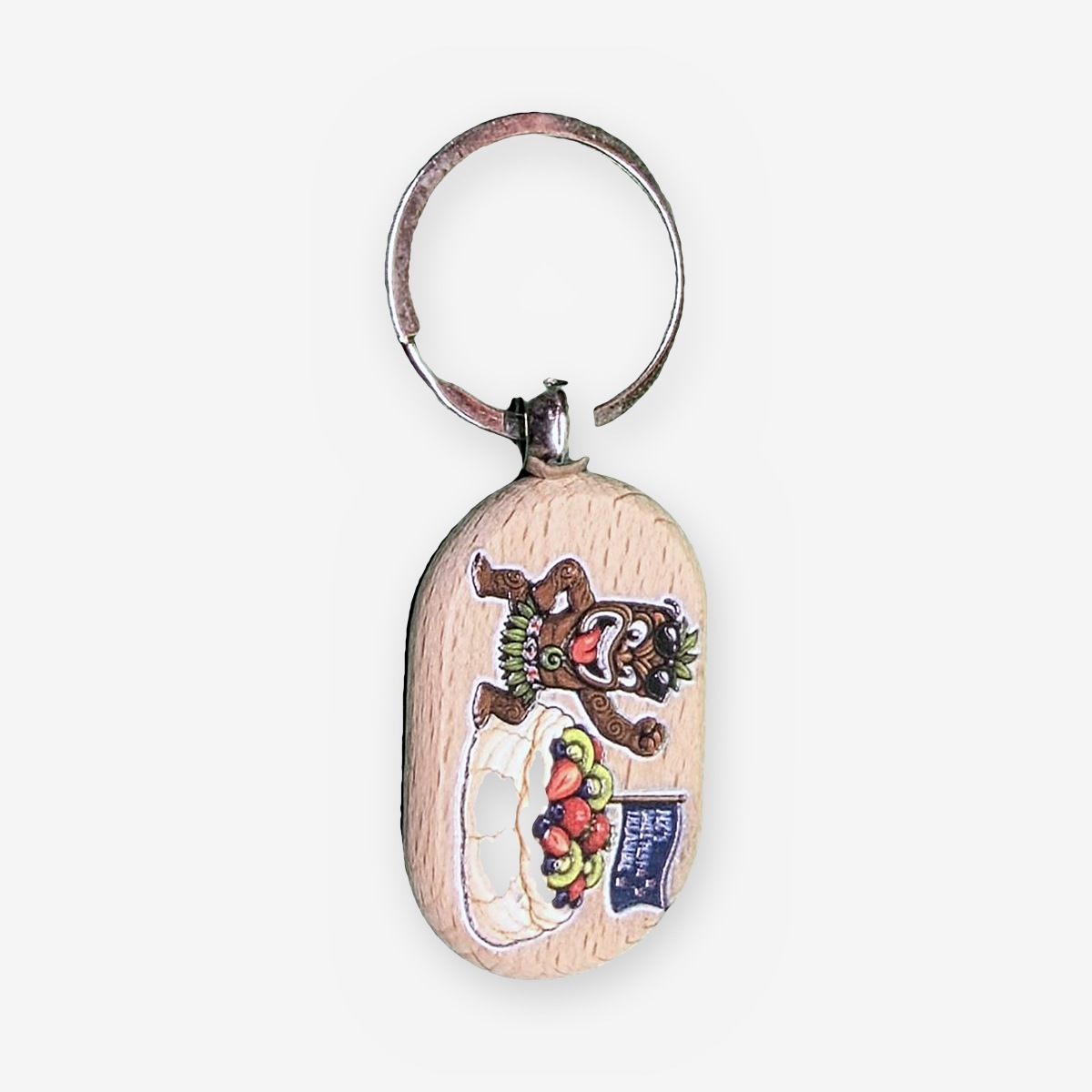 Haka Warrior Pavlova UV-Printed Keyring