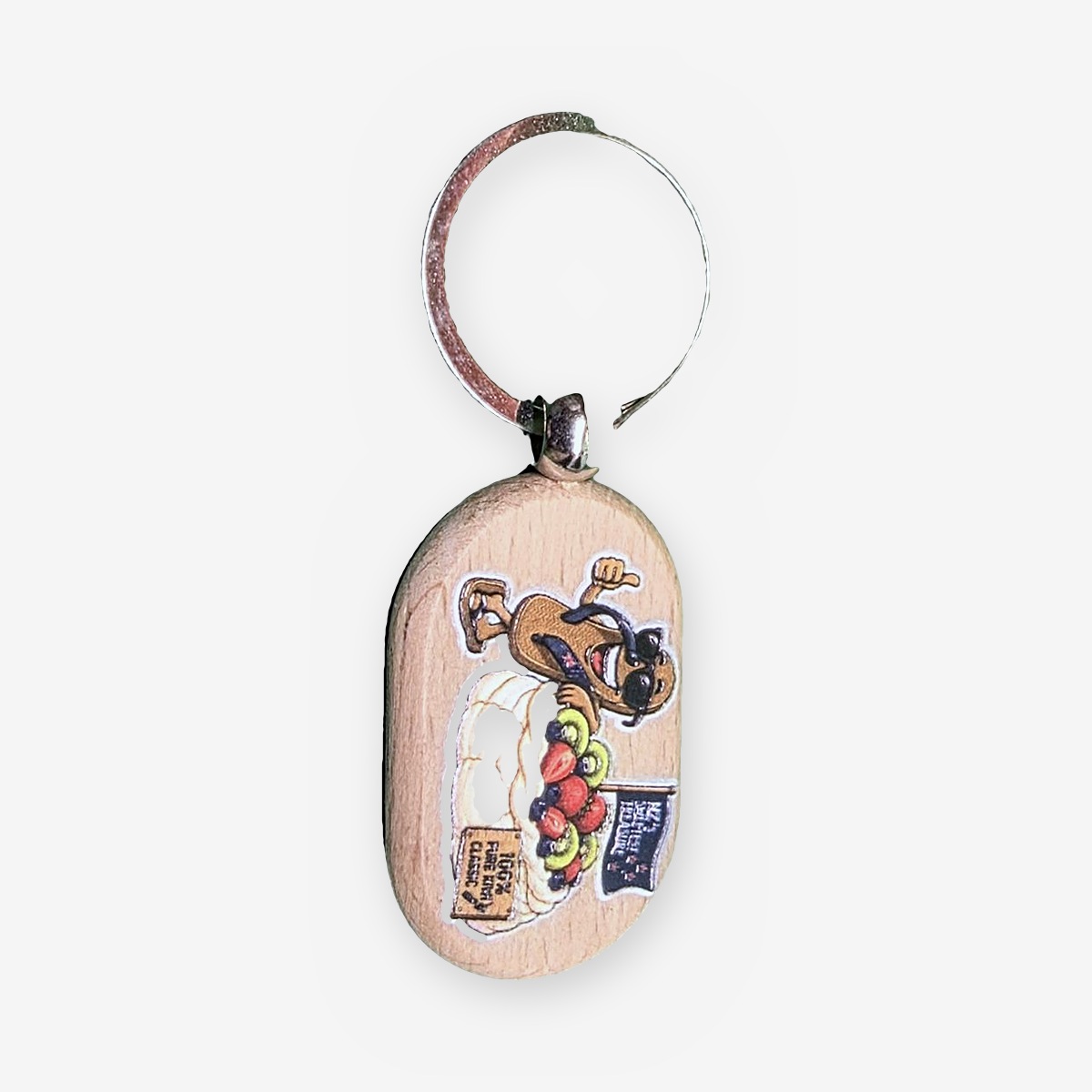 Pavlova Mate "NZ's Sweetest Treasure" UV-Printed Keyring