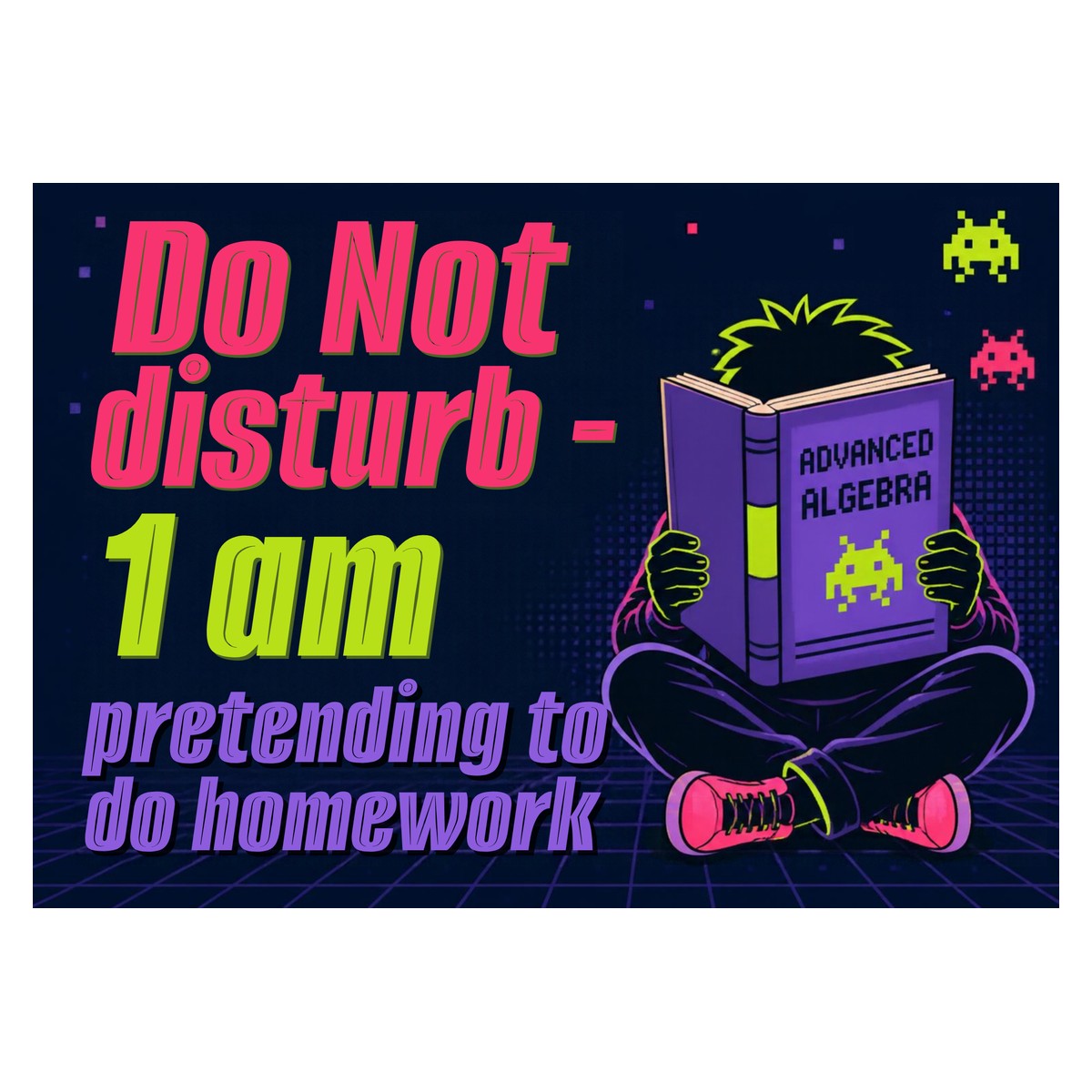 Do Not Disturb — Homework (Neon) Sign