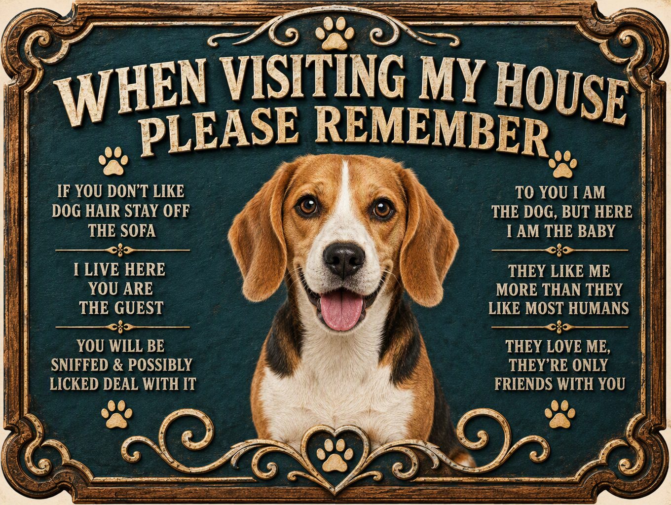 Dog Rules — Beagle Sign