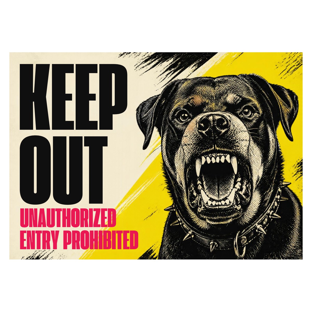 Keep Out — Rottweiler Sign