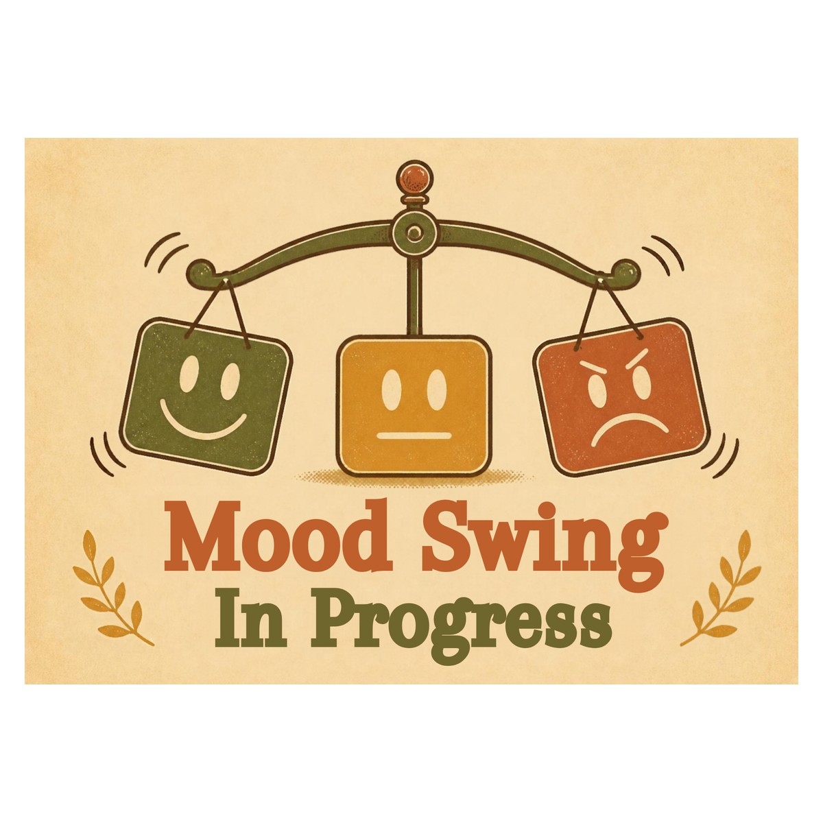 Mood Swing In Progress — Scales Sign