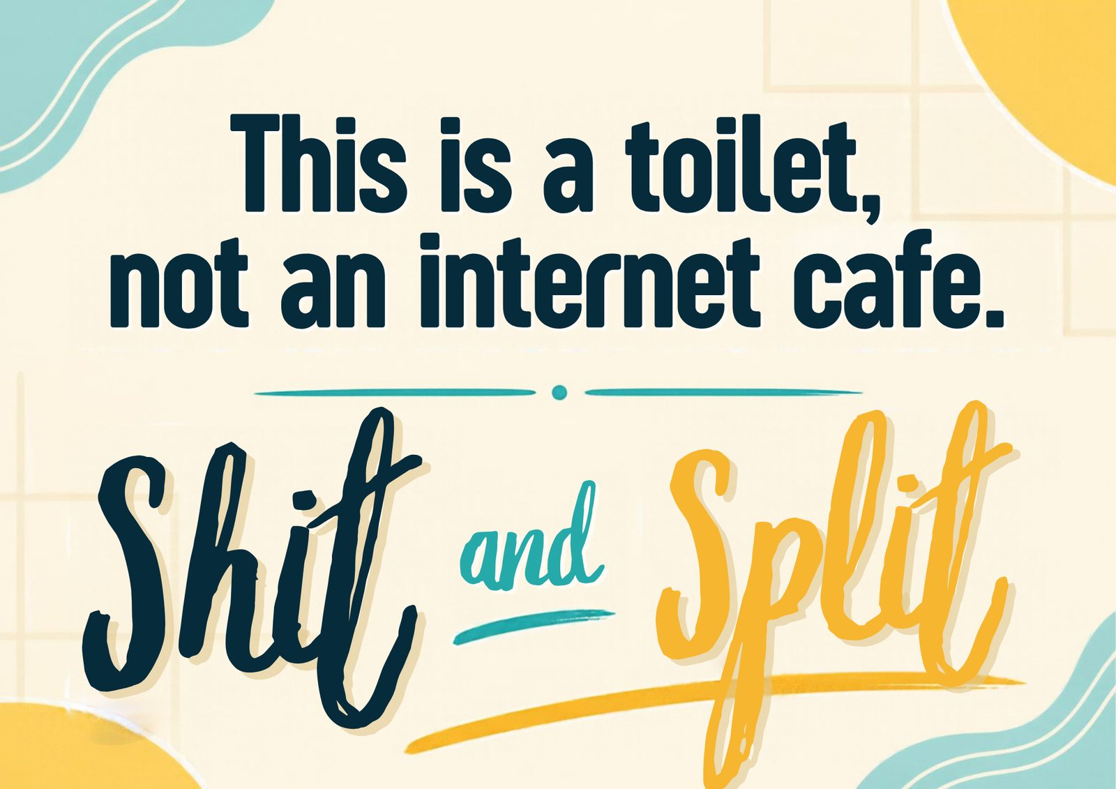 Toilet, Not an Internet Café Sign
